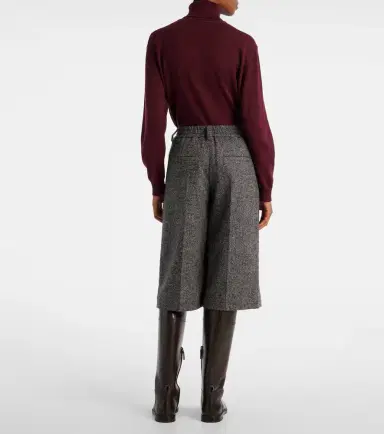 Brunello Cucinelli Herringbone wool-blend shorts | Thumbnail 5 Brunello Cucinelli Herringbone wool-blend shorts | Thumbnail 5