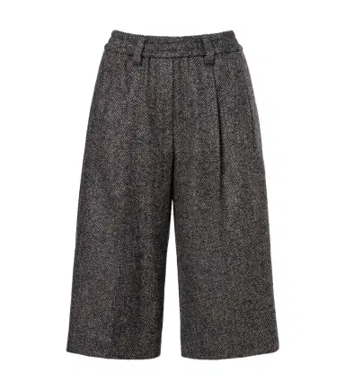 Brunello Cucinelli Herringbone wool-blend shorts | Thumbnail 1 Brunello Cucinelli Herringbone wool-blend shorts | Thumbnail 1