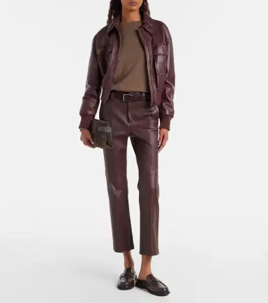 Brunello Cucinelli Leather pants | Thumbnail 3 Brunello Cucinelli Leather pants | Thumbnail 3