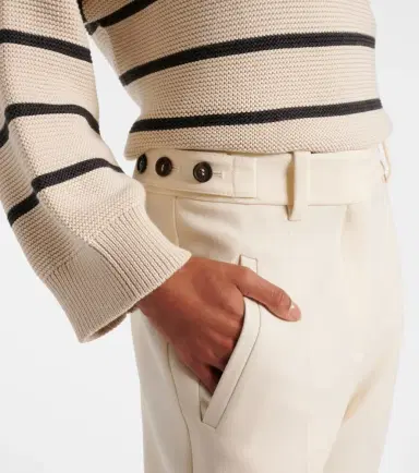 Brunello Cucinelli High-rise wide-leg pants | Thumbnail 4 Brunello Cucinelli High-rise wide-leg pants | Thumbnail 4