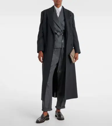 Brunello Cucinelli Cropped wool and cashmere straight pants | Thumbnail 2 Brunello Cucinelli Cropped wool and cashmere straight pants | Thumbnail 2