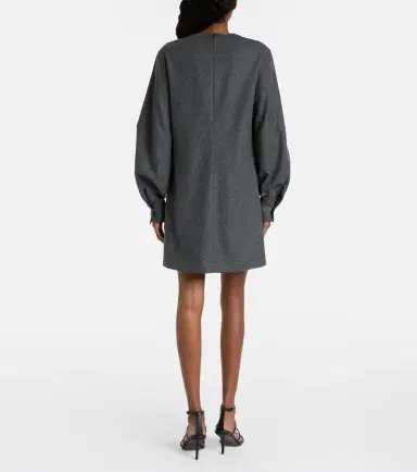 Brunello Cucinelli Wool and cashmere minidress | Thumbnail 2 Brunello Cucinelli Wool and cashmere minidress | Thumbnail 2