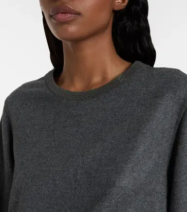 Brunello Cucinelli Wool and cashmere minidress | Thumbnail 6 Brunello Cucinelli Wool and cashmere minidress | Thumbnail 6