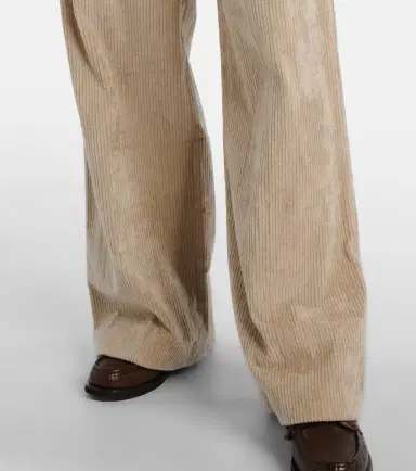 Brunello Cucinelli High-rise cotton corduroy wide-leg pants | Thumbnail 4 Brunello Cucinelli High-rise cotton corduroy wide-leg pants | Thumbnail 4