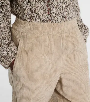 Brunello Cucinelli High-rise cotton corduroy wide-leg pants | Thumbnail 5 Brunello Cucinelli High-rise cotton corduroy wide-leg pants | Thumbnail 5