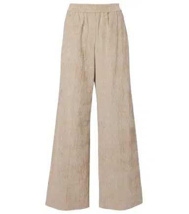 Brunello Cucinelli High-rise cotton corduroy wide-leg pants | Thumbnail 1 Brunello Cucinelli High-rise cotton corduroy wide-leg pants | Thumbnail 1