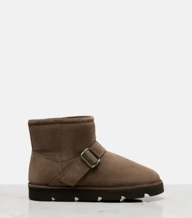Brunello Cucinelli Shearling-lined suede ankle boots | Thumbnail 4 Brunello Cucinelli Shearling-lined suede ankle boots | Thumbnail 4