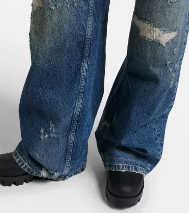 Dolce & Gabbana Distressed layered high-rise wide-leg jeans | Thumbnail 3 Dolce & Gabbana Distressed layered high-rise wide-leg jeans | Thumbnail 3