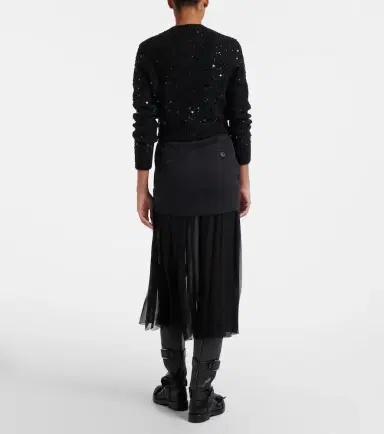 Dolce & Gabbana Silk and cotton midi skirt | Thumbnail 3 Dolce & Gabbana Silk and cotton midi skirt | Thumbnail 3