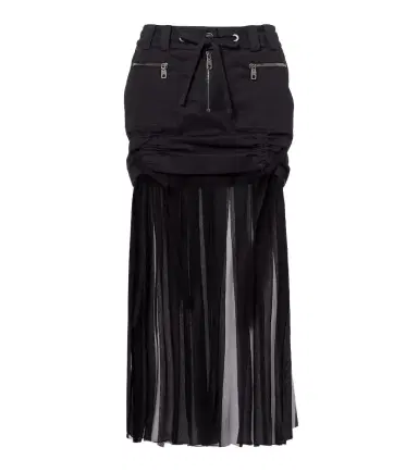 Dolce & Gabbana Silk and cotton midi skirt | Thumbnail 1 Dolce & Gabbana Silk and cotton midi skirt | Thumbnail 1