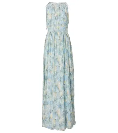 Veronica Beard Yardley floral pleated chiffon gown | Thumbnail 1 Veronica Beard Yardley floral pleated chiffon gown | Thumbnail 1