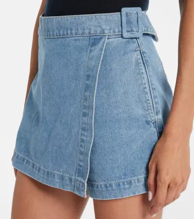 Veronica Beard Diaz denim skort | Thumbnail 5 Veronica Beard Diaz denim skort | Thumbnail 5
