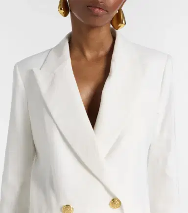 Veronica Beard Dale linen-blend blazer | Thumbnail 4 Veronica Beard Dale linen-blend blazer | Thumbnail 4