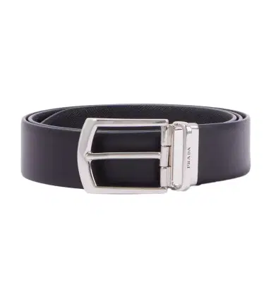 Prada Reversible Saffiano and leather belt | Thumbnail 1 Prada Reversible Saffiano and leather belt | Thumbnail 1