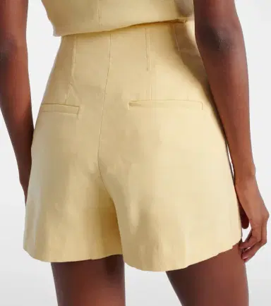 Veronica Beard Brit high-rise linen-blend shorts | Thumbnail 3 Veronica Beard Brit high-rise linen-blend shorts | Thumbnail 3