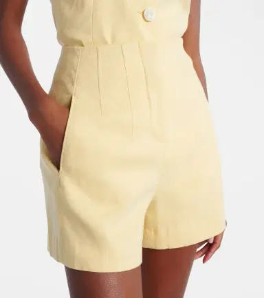 Veronica Beard Brit high-rise linen-blend shorts | Thumbnail 5 Veronica Beard Brit high-rise linen-blend shorts | Thumbnail 5