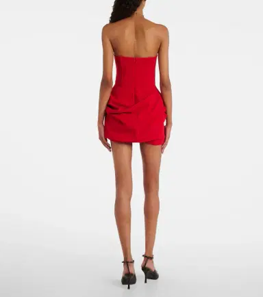 Magda Butrym Draped wool-blend bustier dress | Thumbnail 5 Magda Butrym Draped wool-blend bustier dress | Thumbnail 5