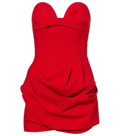 Magda Butrym Draped wool-blend bustier dress | Thumbnail 1 Magda Butrym Draped wool-blend bustier dress | Thumbnail 1