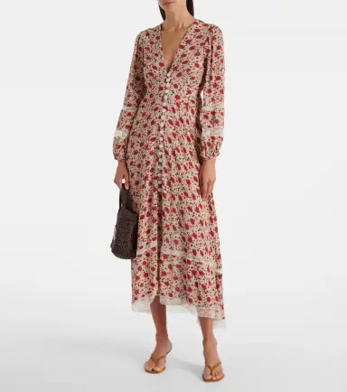 Rixo Raven floral midi dress | Thumbnail 4 Rixo Raven floral midi dress | Thumbnail 4