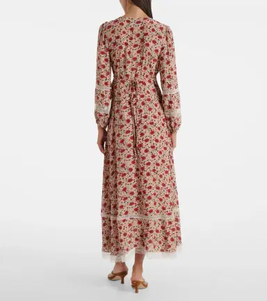 Rixo Raven floral midi dress | Thumbnail 6 Rixo Raven floral midi dress | Thumbnail 6