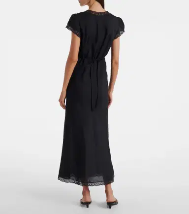 Rixo Clarice lace-trimmed midi dress | Thumbnail 5 Rixo Clarice lace-trimmed midi dress | Thumbnail 5