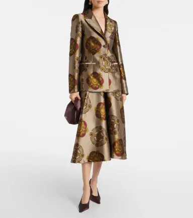 La DoubleJ Milano printed jacquard midi skirt | Thumbnail 2 La DoubleJ Milano printed jacquard midi skirt | Thumbnail 2