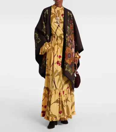 La DoubleJ Visconti silk crêpe de chine maxi dress | Thumbnail 4 La DoubleJ Visconti silk crêpe de chine maxi dress | Thumbnail 4