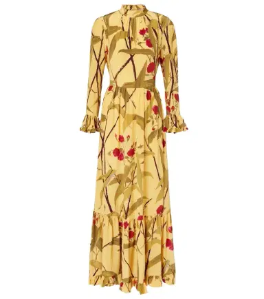 La DoubleJ Visconti silk crêpe de chine maxi dress | Thumbnail 1 La DoubleJ Visconti silk crêpe de chine maxi dress | Thumbnail 1
