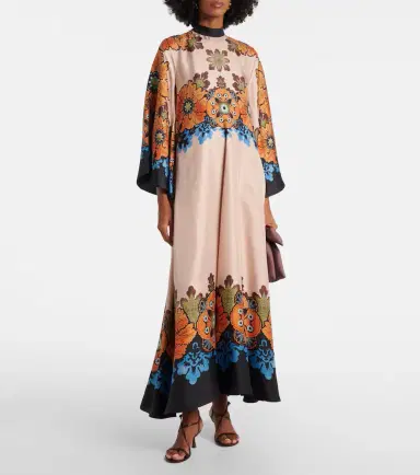 La DoubleJ Magnifico floral silk maxi dress | Thumbnail 2 La DoubleJ Magnifico floral silk maxi dress | Thumbnail 2