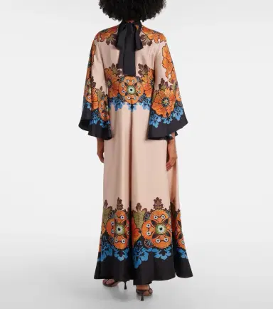 La DoubleJ Magnifico floral silk maxi dress | Thumbnail 3 La DoubleJ Magnifico floral silk maxi dress | Thumbnail 3