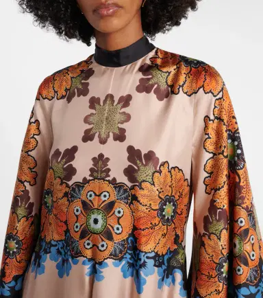 La DoubleJ Magnifico floral silk maxi dress | Thumbnail 4 La DoubleJ Magnifico floral silk maxi dress | Thumbnail 4