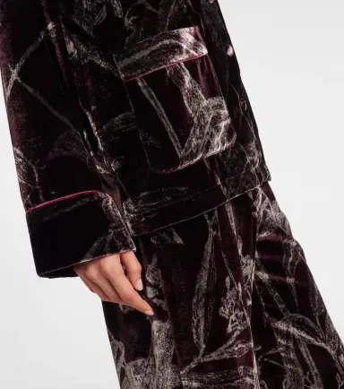 La DoubleJ Floral satin pajama shirt | Thumbnail 3 La DoubleJ Floral satin pajama shirt | Thumbnail 3