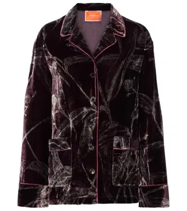 La DoubleJ Floral satin pajama shirt | Thumbnail 1 La DoubleJ Floral satin pajama shirt | Thumbnail 1