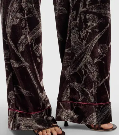 La DoubleJ Floral satin pajama pants | Thumbnail 2 La DoubleJ Floral satin pajama pants | Thumbnail 2