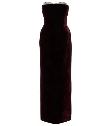 The New Arrivals Ilkyaz Ozel Noélie embellished velvet gown | Thumbnail 1 The New Arrivals Ilkyaz Ozel Noélie embellished velvet gown | Thumbnail 1