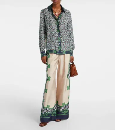 La DoubleJ Printed silk twill palazzo pants | Thumbnail 2 La DoubleJ Printed silk twill palazzo pants | Thumbnail 2