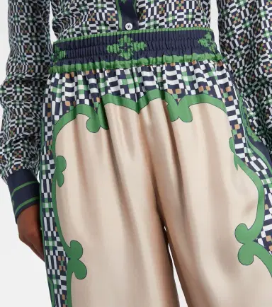 La DoubleJ Printed silk twill palazzo pants | Thumbnail 4 La DoubleJ Printed silk twill palazzo pants | Thumbnail 4