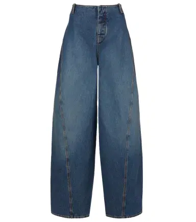 Alaïa Alaïa Mid-rise barrel-leg jeans | Thumbnail 1 Alaïa Alaïa Mid-rise barrel-leg jeans | Thumbnail 1