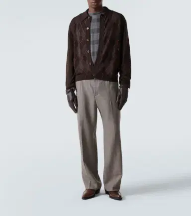 Our Legacy Evening argyle wool cardigan | Thumbnail 2 Our Legacy Evening argyle wool cardigan | Thumbnail 2