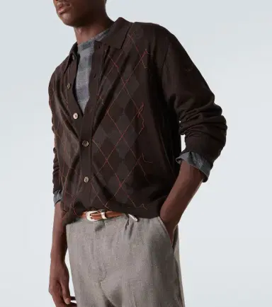 Our Legacy Evening argyle wool cardigan | Thumbnail 3 Our Legacy Evening argyle wool cardigan | Thumbnail 3