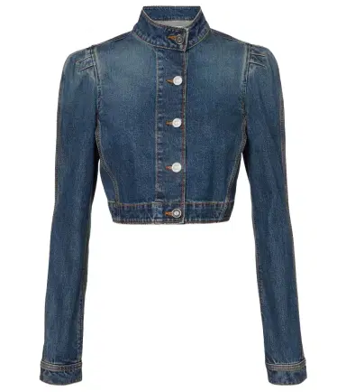 Alaïa Alaïa Cropped denim jacket | Thumbnail 1 Alaïa Alaïa Cropped denim jacket | Thumbnail 1