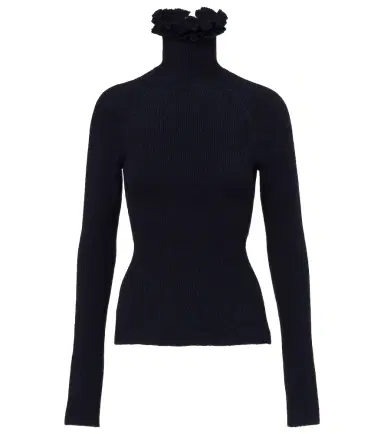 Alaïa Alaïa Wool and silk-blend turtleneck sweater | Thumbnail 1 Alaïa Alaïa Wool and silk-blend turtleneck sweater | Thumbnail 1