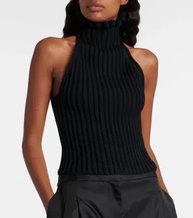 Alaia Alaïa Ribbed-knit turtleneck top | Thumbnail 4 Alaia Alaïa Ribbed-knit turtleneck top | Thumbnail 4