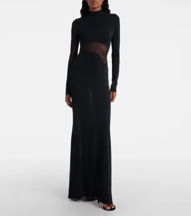Alaia Alaïa Knitted sheer gown | Thumbnail 4 Alaia Alaïa Knitted sheer gown | Thumbnail 4