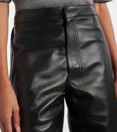 Alaïa Alaïa High-rise leather barrel-leg pants | Thumbnail 3 Alaïa Alaïa High-rise leather barrel-leg pants | Thumbnail 3