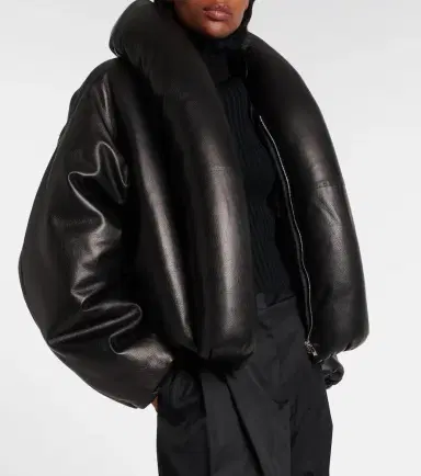 Alaïa Alaïa Leather bomber jacket | Thumbnail 3 Alaïa Alaïa Leather bomber jacket | Thumbnail 3