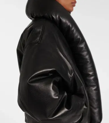 Alaïa Alaïa Leather bomber jacket | Thumbnail 4 Alaïa Alaïa Leather bomber jacket | Thumbnail 4