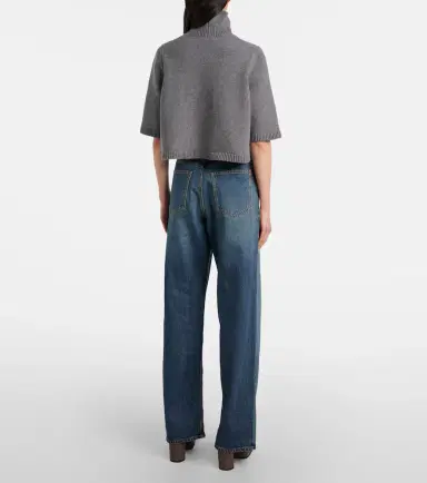 Alaïa Alaïa Cropped cashmere-blend turtleneck top | Thumbnail 6 Alaïa Alaïa Cropped cashmere-blend turtleneck top | Thumbnail 6