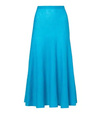 Alaia Alaïa Circle mohair and wool-blend midi skirt | Thumbnail 1 Alaia Alaïa Circle mohair and wool-blend midi skirt | Thumbnail 1