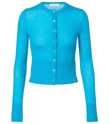 Alaia Alaïa Mohair and wool-blend cardigan | Thumbnail 1 Alaia Alaïa Mohair and wool-blend cardigan | Thumbnail 1